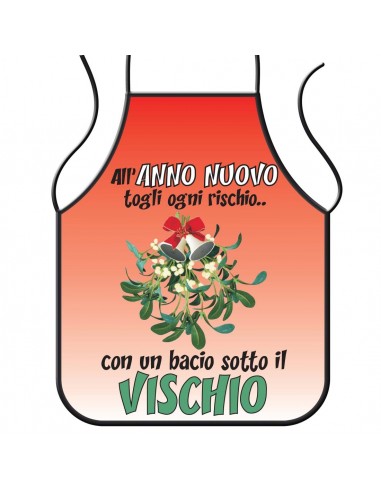 Grembiule cucina-Bacio sotto il vischio