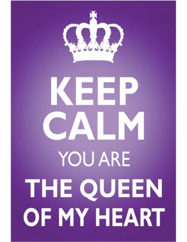 Targa dell’amore Keep calm queen