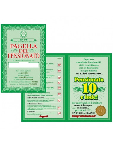 Pagella del Pensionato