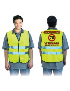 Gilet giallo fluo-70 anni 2