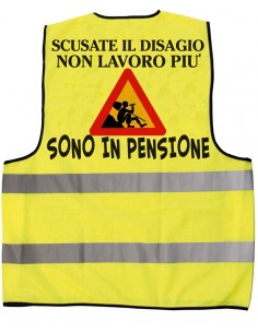 Gilet giallo fluo-Sono in...