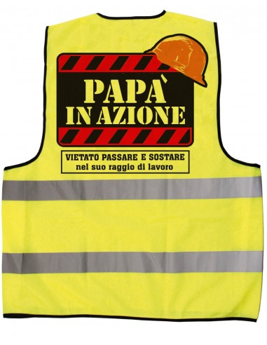 Gilet giallo fluo-Papa'
