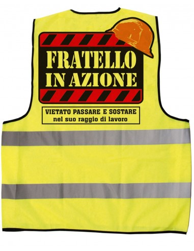 Gilet giallo fluo-Fratello