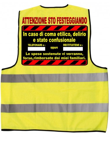 Gilet giallo fluo-Cartello d'aiuto