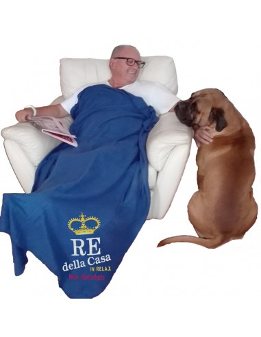 Plaid ricamato-Re della casa