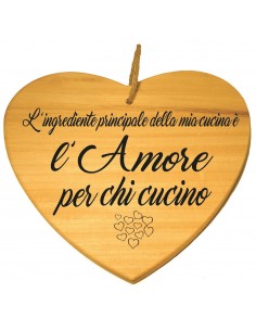 Tagliere a cuore-Amore per...