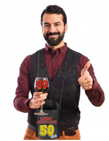 Calice con tasca portabicchiere-50 anni