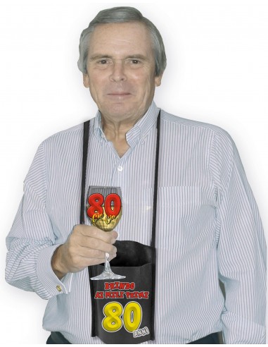 Calice con tasca portabicchiere-80 Anni