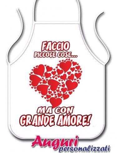 Grembiule da cucina con grande amore