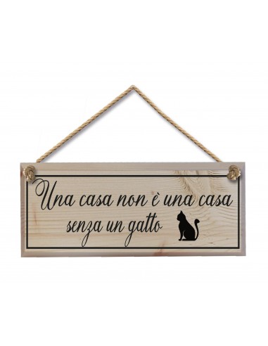Cartello in legno per chi ama i gatti