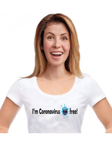 T-shirt donna-I'm Coronavirus free