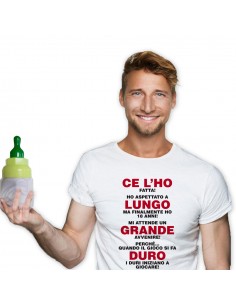 T-shirt in biberon-18 Anni Lui