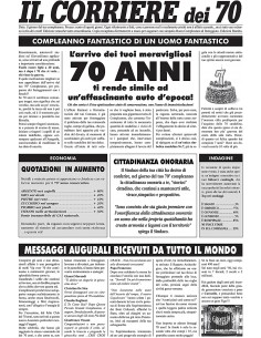 Giornale 70 anni Lui