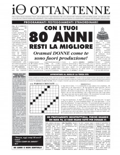 Giornale 80 anni Lei