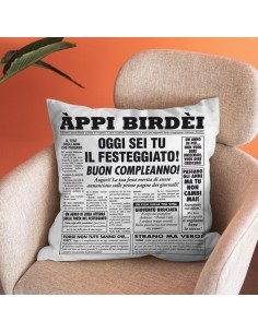 Cuscino-Giornale compleanno...