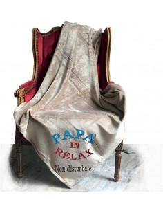 Plaid ricamato-Papà in Relax