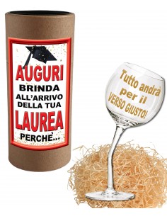 Calice storto-Bicchiere Laurea 2