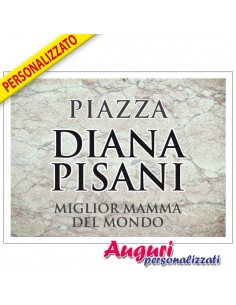 Tabella in metallo-Piazza... 2