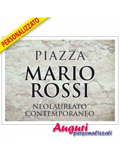 Tabella in metallo-Piazza... 2