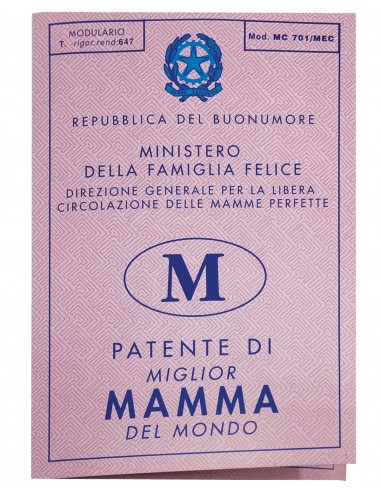 Patente di Miglior Mamma