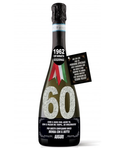 Bottiglia Prosecco 60 anni-Lui
