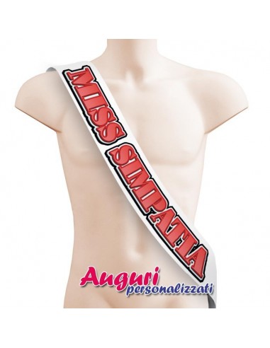 Fascia da concorso miss simpatica