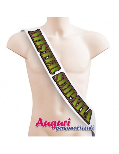 Fascia da mister concorso simpatia