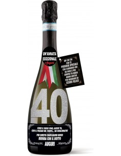 Bottiglia Prosecco 40 anni-Lui