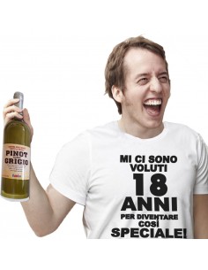 Tshirt in bottiglia-18 anni