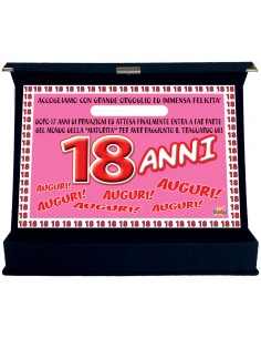 Targa premio 18 anni...