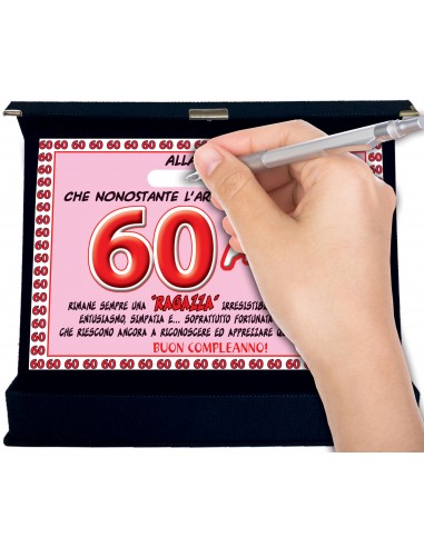 DankeDir! - 60 targhe in plastica, 30 x 20 cm, regalo di compleanno per la fidanzata 60° compleanno, 60° compleanno, 60 anni, per donne – Decorazione di compleanno, decorazione per feste di compleanno