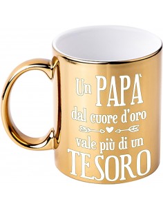 Tazza oro-Papà-Mamma
