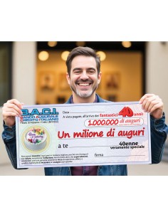 Maxi biglietto Assegno*40 anni