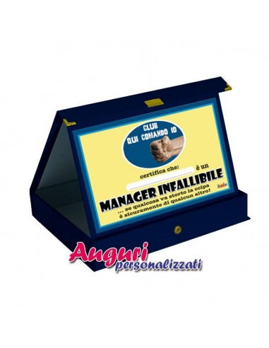 Targa premio-Manager infallibile