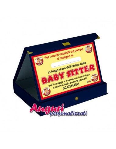 Targa per la miglior babysitter