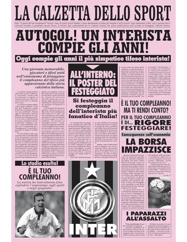 Giornale Compleanno Interista