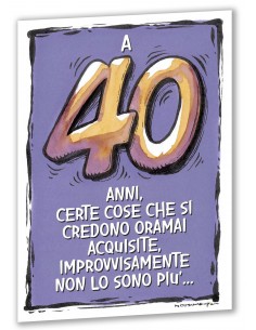 Biglietto sexy-40 anni Lui