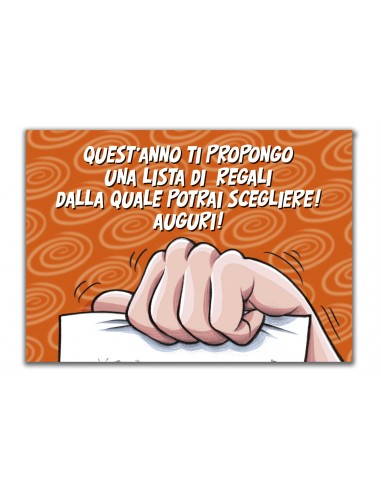 Biglietto sexy-Lista regali