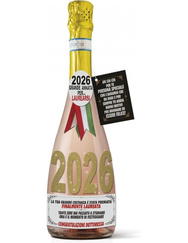 Bottiglia Prosecco 2026-Laurea Lei