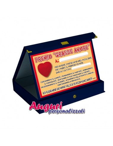 Targa premio Grande Amore-Personalizzata