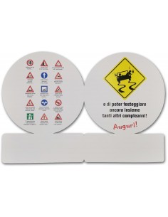 Biglietto segnale-Auguri 18... 2