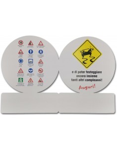 Biglietto segnale-Auguri 18... 2