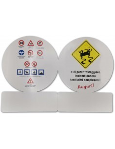 Biglietto segnale-Auguri 40... 2