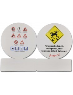 Biglietto segnale-Auguri 60... 2