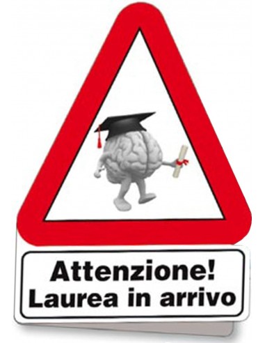 Biglietto segnale-Auguri Laurea