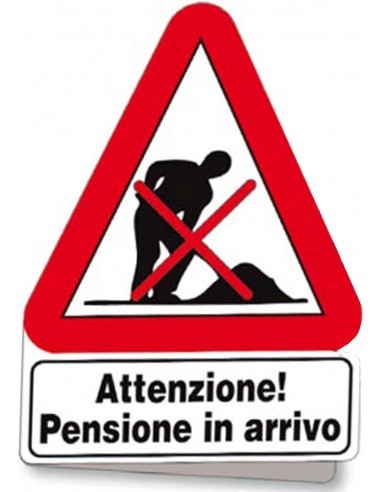 Biglietto segnale-Auguri Pensione