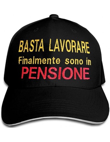 Cappellino Basta lavorare-Pensione