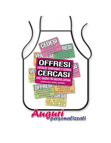 Grembiule da cucina offresi ospitalità