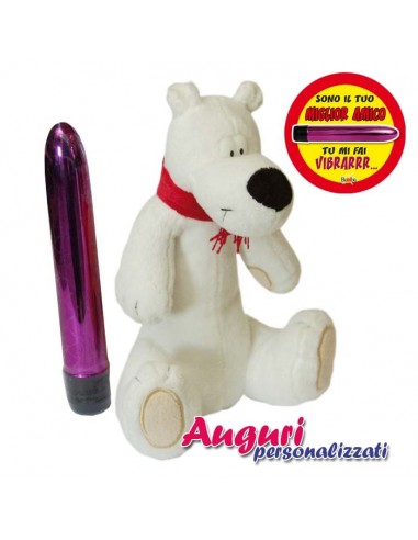 Orso polare peluche      Portavibratore