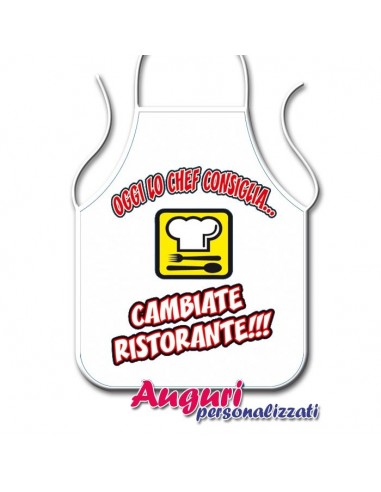 Grembiule da cucina cambiate ristorante